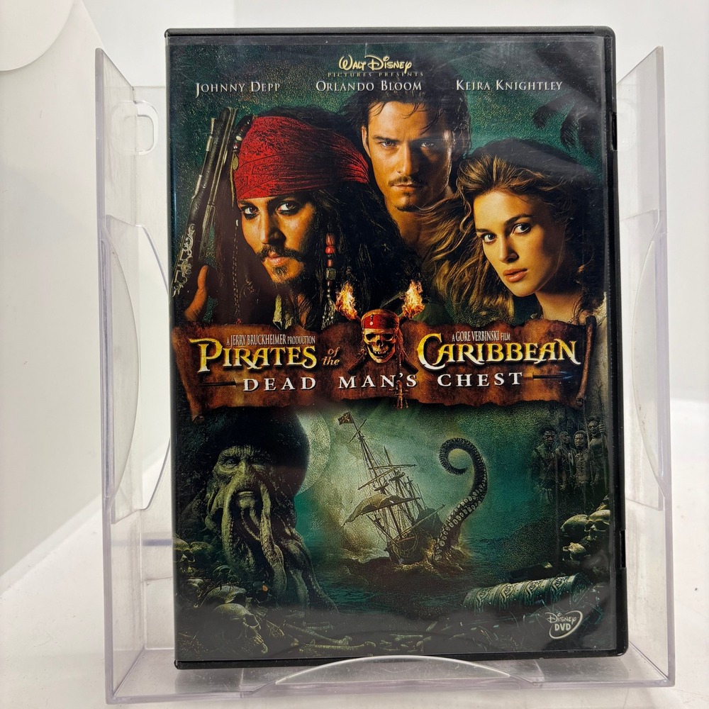 Pirates of the Caribbean Dead Mans Chest DVD 2006 Widescreen Disney Johnny Depp